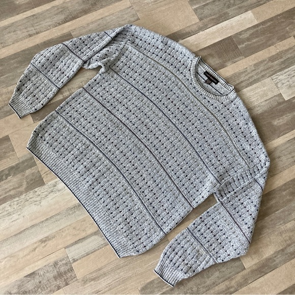 Vintage Oversized Cable Knit Grandpa Sweater - Picture 4 of 12